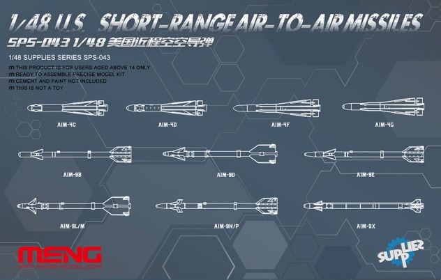 U.S. Short-Range Air-to-Air Missiles 1/48