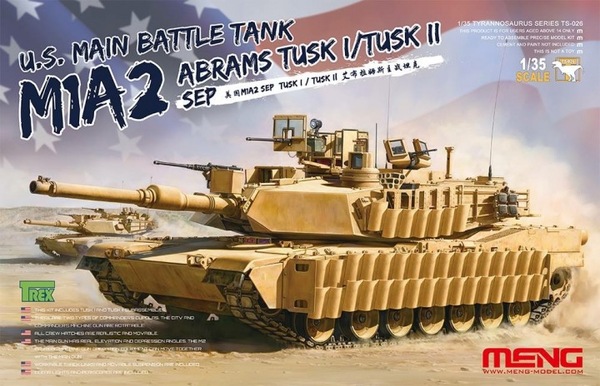 U.S. Main Battle Tank M1A2 Abrams TUSK I/TUSK II SEP 1/35