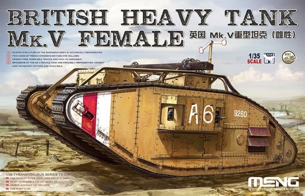 British Heavy Tank Mk.V Female 1/35