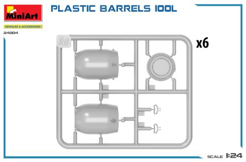 PLASTIC BARRELS 100L 1/24