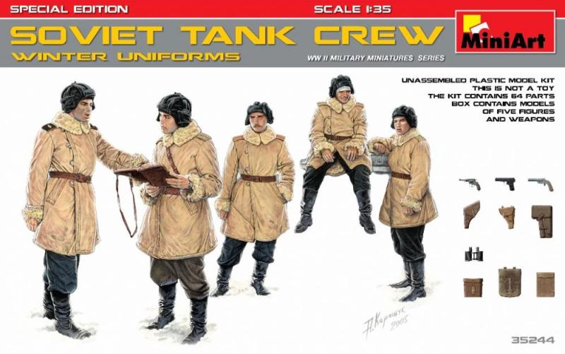 Soviet Tank Crew, Winter Uniforms 1/35