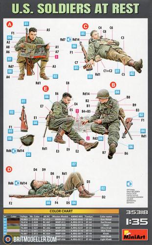 U.S. Soldiers at Rest Special Edition 1/35