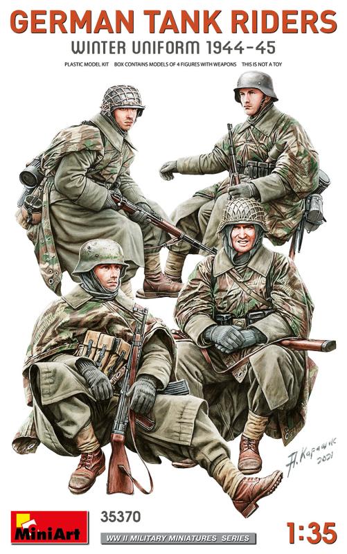 GERMAN TANK RIDERS. WINTER UNIFORM 1944-45 1/35