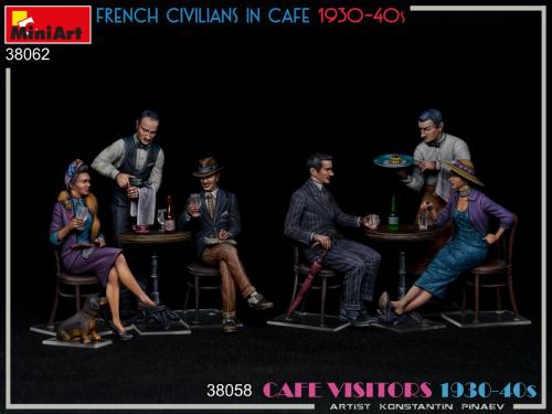 FRENCH CIVILIANS IN CAFE 1930-40S 1/35