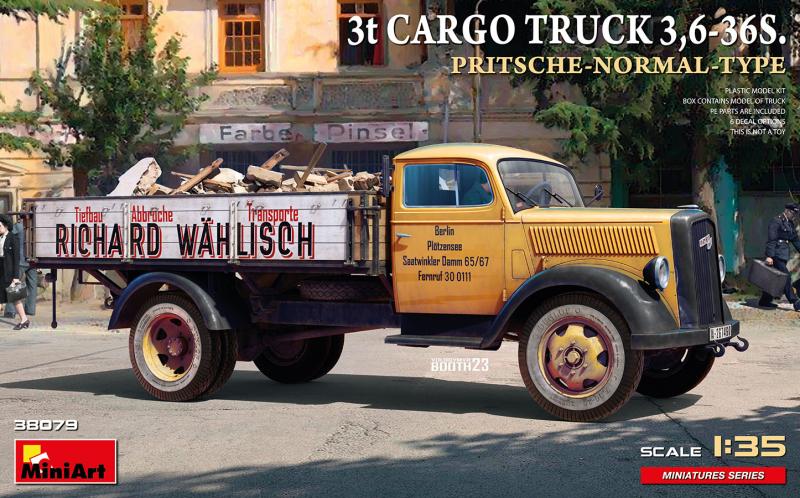 3t CARGO TRUCK 3,6-36S. PRITSCHE-NORMAL-TYPE 1/35