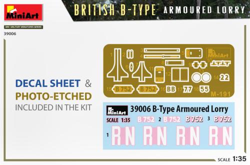 BRITISH B-TYPE ARMOURED LORRY 1/35