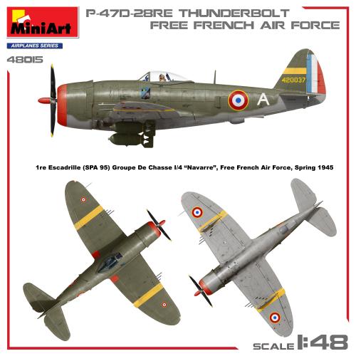 P-47D-28RE THUNDERBOLT. FREE FRENCH AIR FORCE 1/48