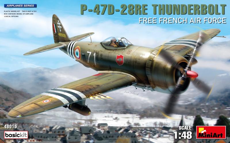 P-47D-28RE THUNDERBOLT. FREE FRENCH AIR FORCE 1/48