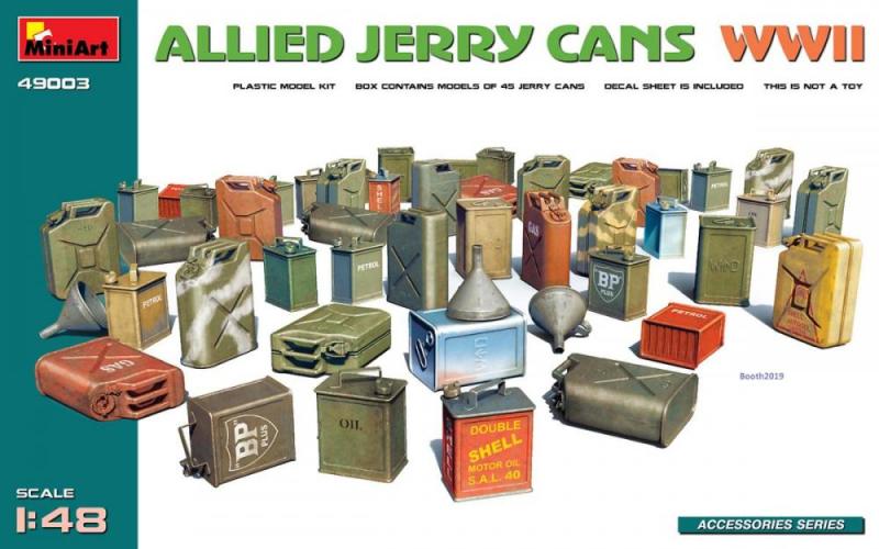 Allies Jerry Cans set, WWII 1/48