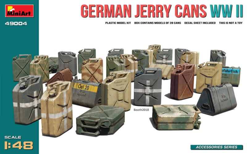 German Jerry Cans set, WWII 1/48