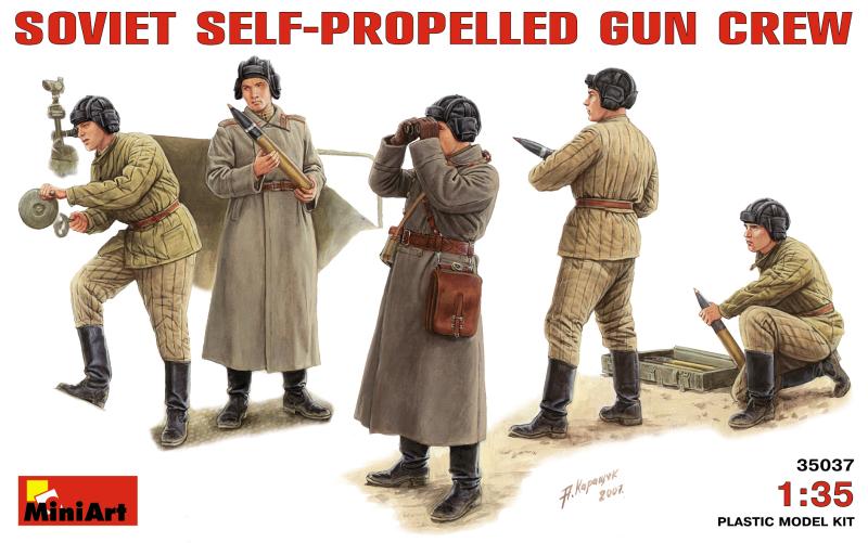 SOVIET SELF-PROPELLED GUN CREW 1/35