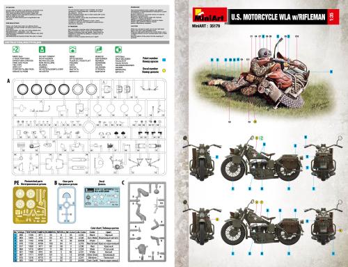 U.S. MOTORCYCLE WLA w/RIFLEMAN 1/35