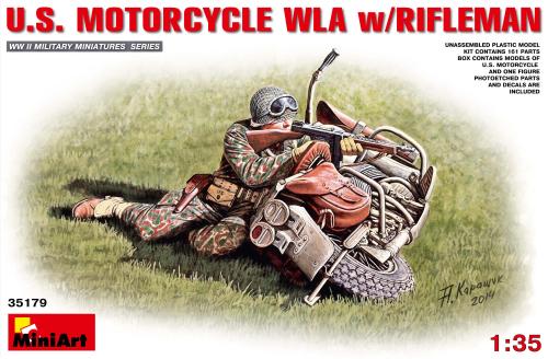 U.S. MOTORCYCLE WLA w/RIFLEMAN 1/35