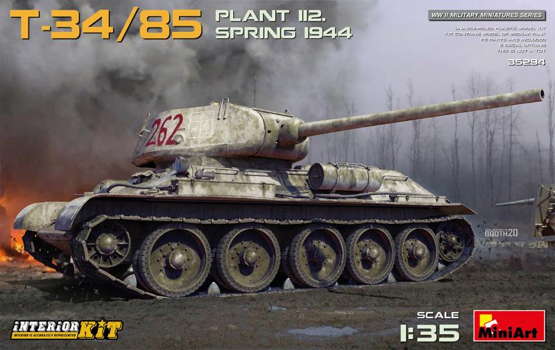 T-34/85 PLANT 112. SPRING 1944. INTERIOR KIT 1/35