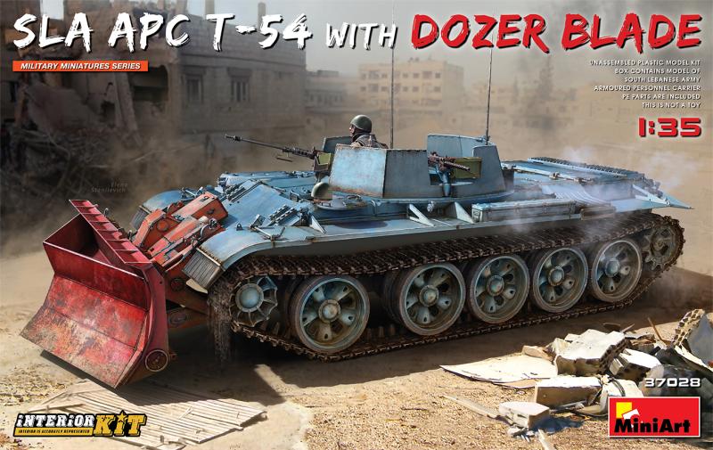 SLA APC T-54 w/DOZER BLADE. INTERIOR KIT 1/35