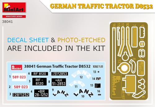 GERMAN TRAFFIC TRACTOR D8532 1/35