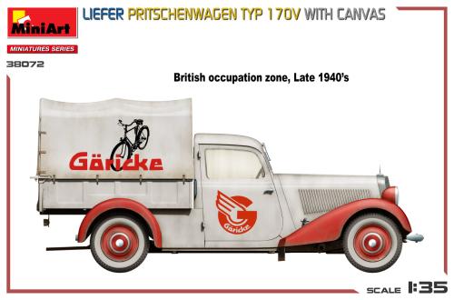 Liefer Pritschenwagen Typ 170V with Canvas 1/35