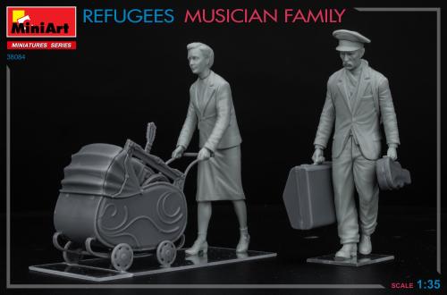 Refugees. Musician Family 1/35