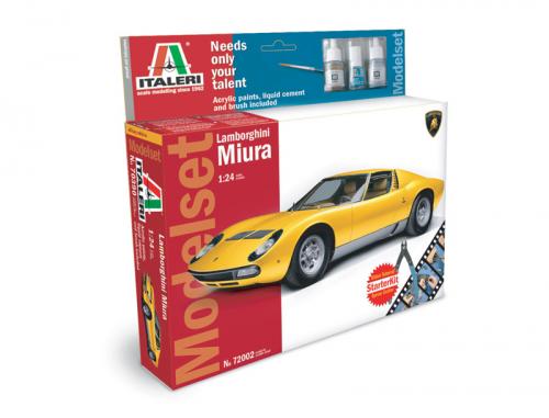 LAMBORGHINI MIURA - MODEL SET - STARTER KIT 1/72
