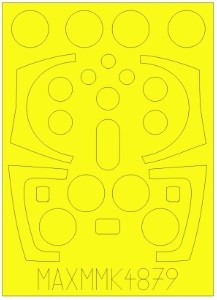 SAAB 37 Viggen canopy paint mask 1/48