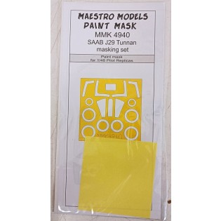 SAAB 29 Tunnan - Canopy & Wheel Paint Mask (PIR) 1/48