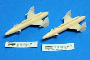 Rb04 Attack Missiles (2 pcs) incl Decals 1/72