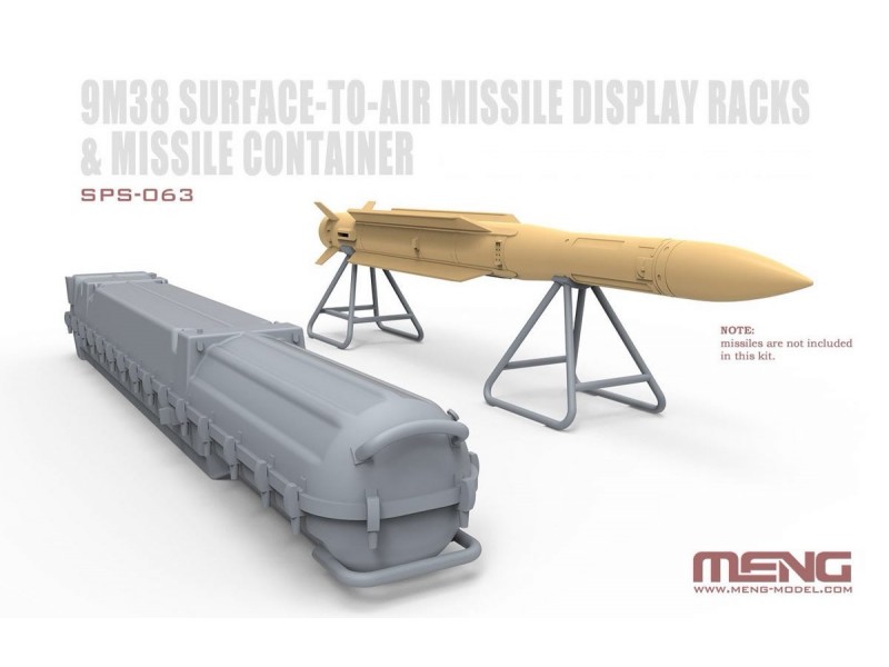 Russian 9M38 SAM Display Rack & Container 1/35