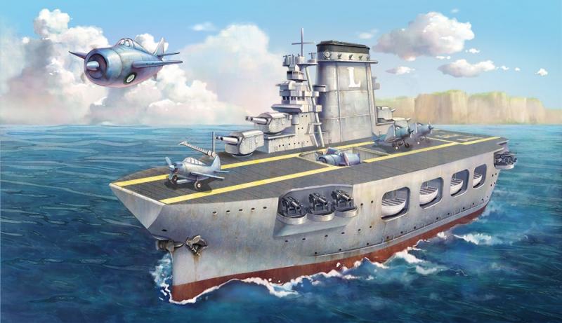 Warship Builder Lexington Cartoon Ship