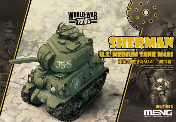 M4A1 Sherman U.S Tank World War Toon