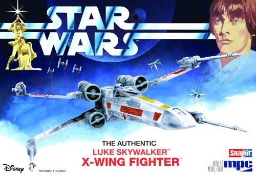 Star wars: A new hope X-wing Fighter - NO GLUE - Lenght 18,5 cm 1/63