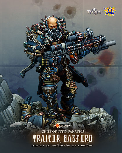 Traitor Basford, 75mm scale