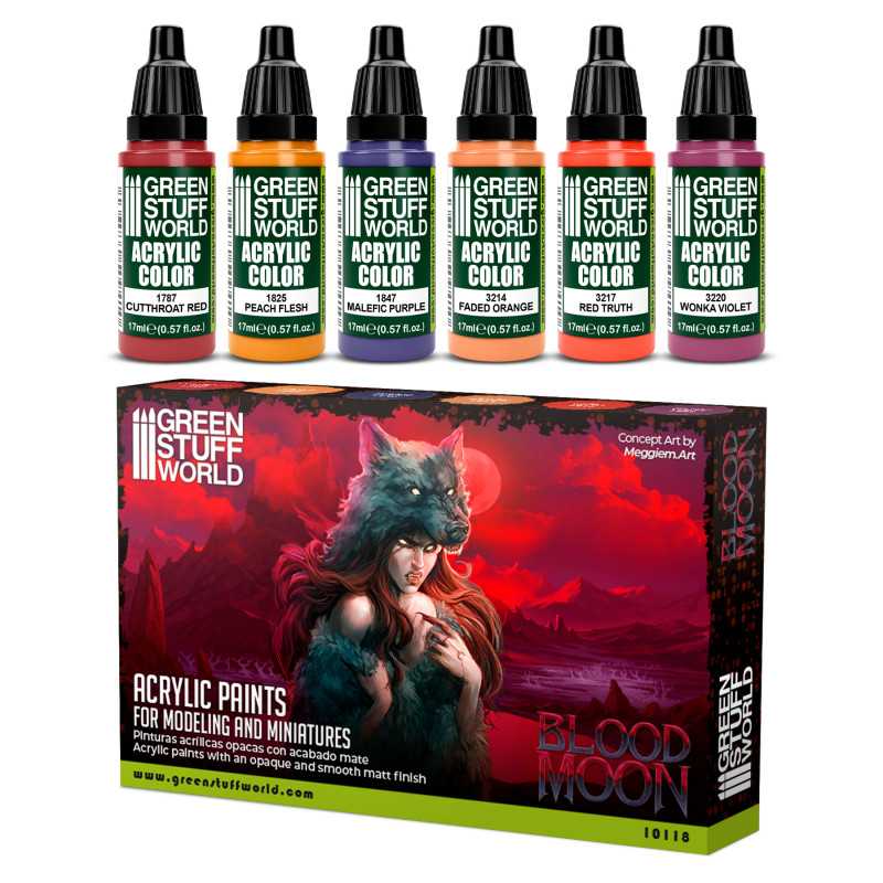 Paint Set - Red/Blood Moon