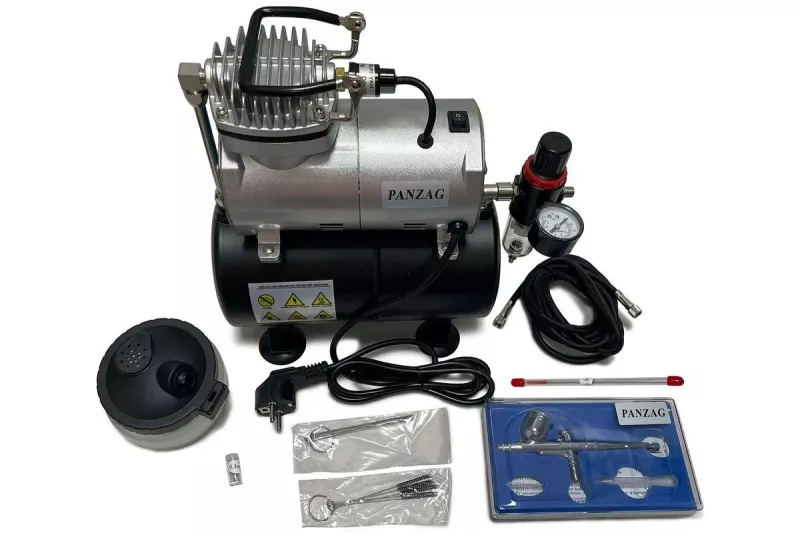 PANZAG Basic value set 7 parts, compressor/airbrush/acc