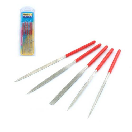 Set of 5 diamond needle files