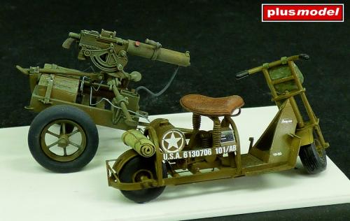U.S. Airborne scooter with machine gun 1/35