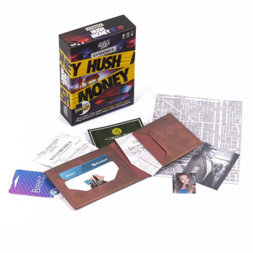 Murder Mystery Evidence Hush Money Game (Engelska)
