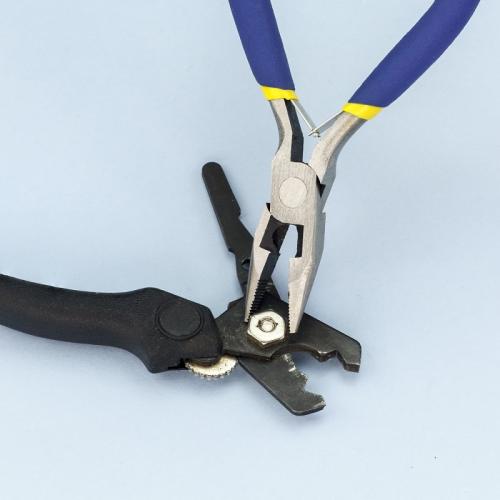 Snipe nose serrated combination pliers 125mm