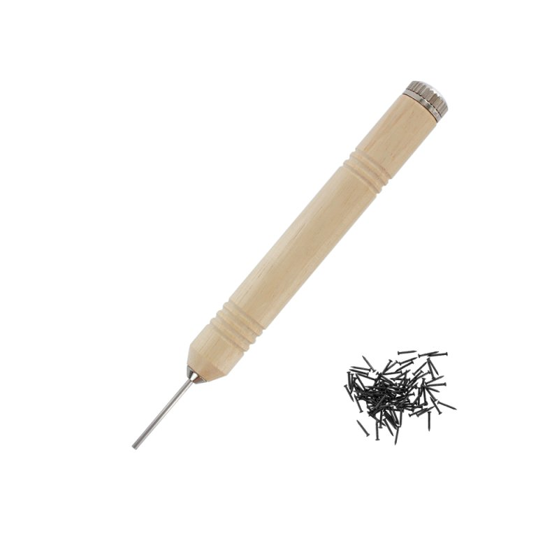 Pen Grip Pin Pusher With 100 Black Pins