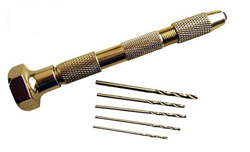 Borrhållare med 5 st borrar 1.0, 1.2, 1.4, 1.5, 1.8mm