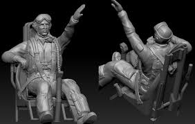 Swedish Airforce J21 pilot 1/48