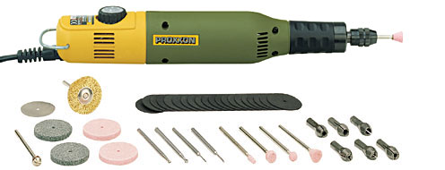 Micromot 50/E borr/fräs/slip sats, 20 000 v/m, 12V