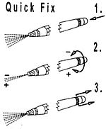 Quick Fix end piece CR plus, complete, chrome