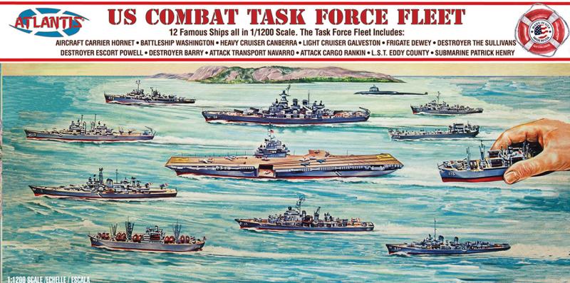 US Combat Task Force Fleet 12 Ships Included 1/1200