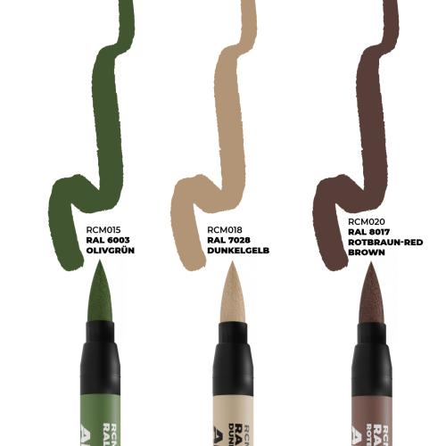 LATE GERMAN AFV CAMO COLORS – RC MARKERS SET