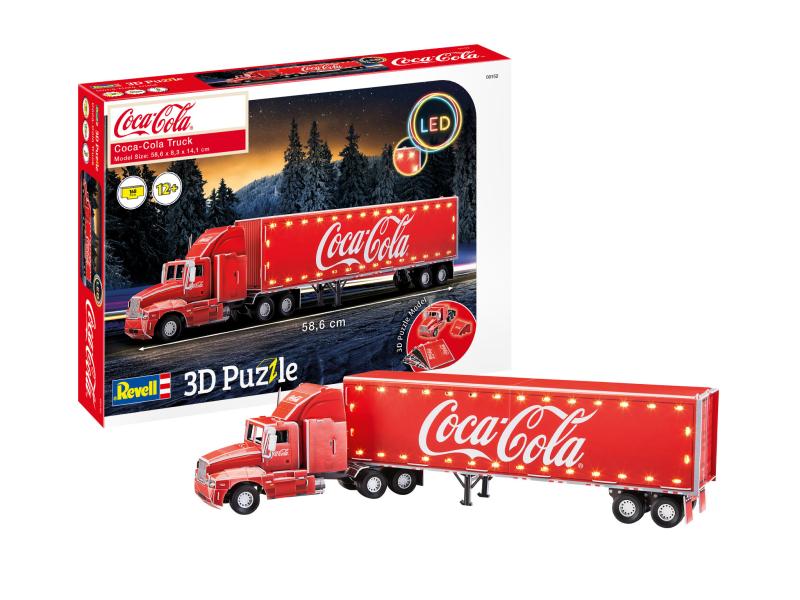 3D Puzzle Coca-Cola Truck LED Edition