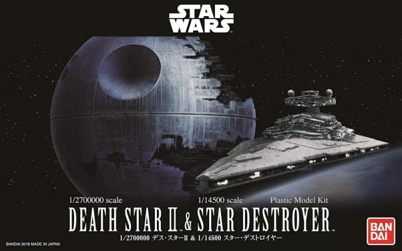 BANDAI Death Star II & Imperial Star Destroyer 1/2700000