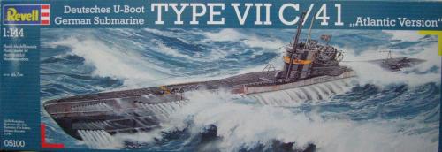 German Submarine Type VII C/41 (Atlantic Version) 1/144