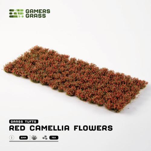 Gamer's Grass: Red Camellia Flowers