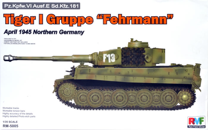 Tiger I Gruppe “Fehrmann” April 1945 Northern Germany 1/35