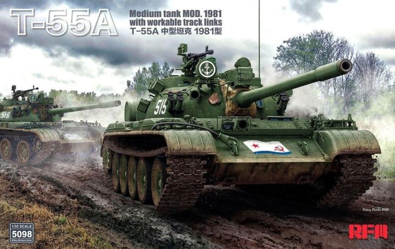 T-55A Medium Tank Mod. 1981 with workable track links 1/35
